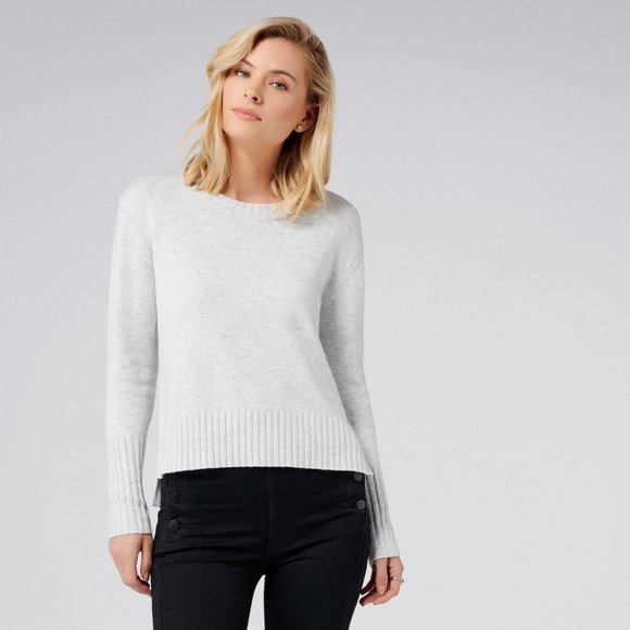 Luxurious Grey Crewneck Sweater - Picture 1 of 4